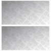 vidaXL Stepenica 2 kom. 60 x 30 cm Srebrno Aluminij Pravokutni