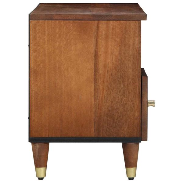 vidaXL TV ormar Medeno smeđa 100 x 33 x 46 cm Čvrsto drvo manga