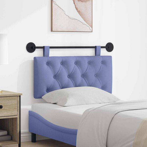 vidaXL Držeće uzglavlje Zidne Traper plava 100 x 55 x 7 cm tkanina