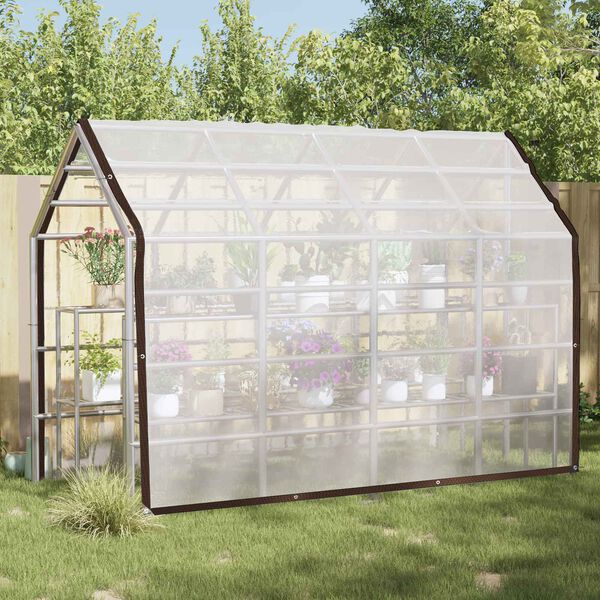 vidaXL Cerada s rupama *Transparent*an 3 x 3 m Polietilen