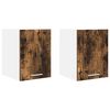 vidaXL Viseći ormarić 2 pcs Dimljeni hrast i bijela 30 x 31 x 40 cm