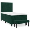 vidaXL Box spring krevet s madracem tamnozeleni 90x190 cm bar&scaron;unasti