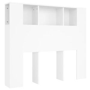 vidaXL Ormarić s uzglavljem kreveta bijeli 120x18,5x102,5 cm