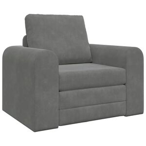 vidaXL Krevet na razvlačenje Tamno siva 98 x 71 x 83 cm Bar&scaron;un