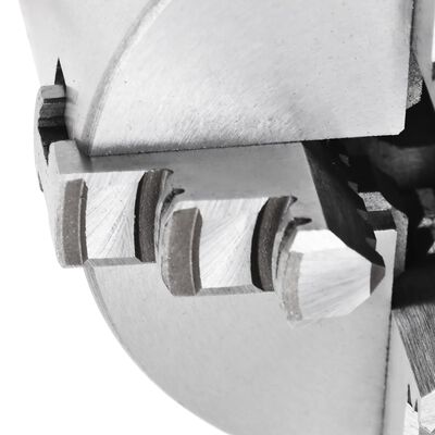 vidaXL Stezna glava za tokarski stroj s 4 čeljusti 80 mm čelična