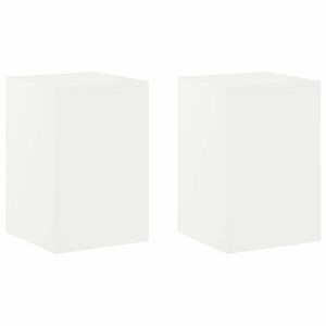 vidaXL Stalak za biljke 2 pcs Bijela 40 x 40 x 60 cm Čelik