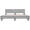 vidaXL Okvir za krevet boja hrasta 200x200cm konstruirano drvo i metal