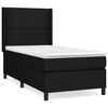 vidaXL Box spring krevet s madracem crni 80 x 200 cm od tkanine