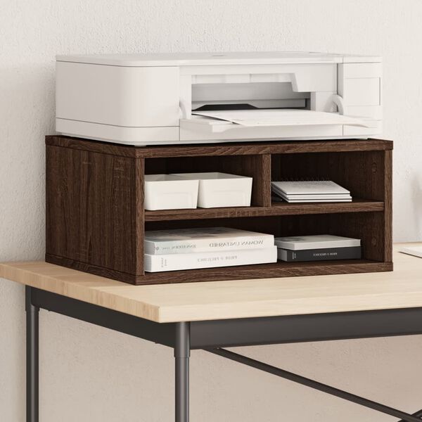 vidaXL Stalak za pisač boja hrasta 49x40x22,5 cm konstruirano drvo