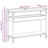 vidaXL Konzolna stolica Crni hrast 100 x 29 x 75 cm Konstruirano drvo