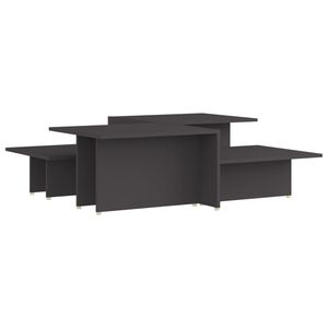 vidaXL Stolići za kavu 2 kom sivi 111,5 x 50 x 33 konstruirano drvo