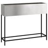 vidaXL Povi&scaron;eni Vrtni Planter Srebrno 100 x 26 x 82 cm