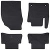 vidaXL Auto tepih 4 pcs Crna prikladno za Toyota C-HR hibrid TPE
