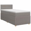 vidaXL Boxspring krevet s madracem Sivosmeđa 80 x 200 cm Tkanina
