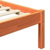 vidaXL Krevetna konstrukcija Vosak smeđa 205,5 x 185,5 x 100 cm