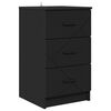 vidaXL Noćni ormar Crna 38 x 38 x 66 cm Konstruirano drvo