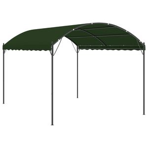 vidaXL Gazebo 4 x 3 x 2,6 m Zelena Poliester i čelik