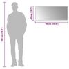 vidaXL LED kupaonsko ogledalo 90x40 cm
