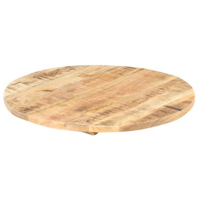vidaXL Stolna ploča od masivnog drva manga okrugla 25 - 27 mm 60 cm