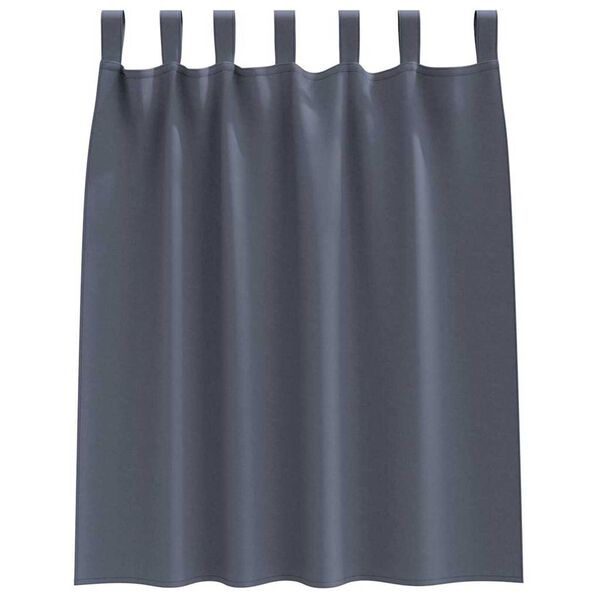 vidaXL Zavjese za blackout s prstenovima 2 pcs Antracit 140 x 140 cm