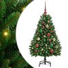vidaXL Umjetno božićno drvce 120 cm 150 LED lampica Topla bijela