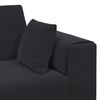 vidaXL Sofa 3 pcs Crna 250 x 188 x 76 cm Bar&scaron;un