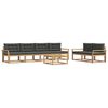 vidaXL Set vanjskih sofa 6 kom. Bijela i antracit