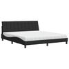 vidaXL Krevet s madracem Hanko crni 180x200 cm bar&scaron;unasti