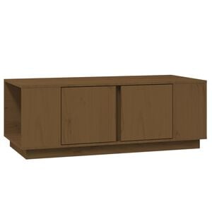 vidaXL Stolić za kavu boja meda 110 x 50 x 40 cm od masivne borovine
