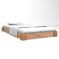 vidaXL Okvir za krevet od masivne hrastovine 90 x 200 cm