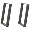 vidaXL Noge za blagovaonski stol U-oblik 2 kom antracit 60 x (72-73) cm čelik