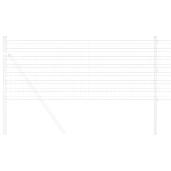 vidaXL Zavarena žičana ograda Srebrno 0.8 x 100 m