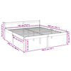 vidaXL Krevet za starije osobe bijeli 180 x 200 cm bračni od borovine