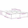 vidaXL Krevet s ladicama Betonski sivi 160 x 200 cm Konstruirano drvo