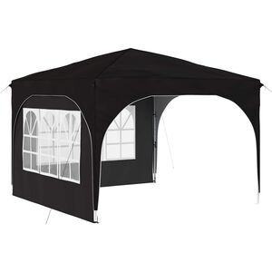 vidaXL Rastezljivi &scaron;ator za zabave 290 x 290 x 245 cm Crna