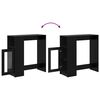 vidaXL Stol za bar Crni hrast 101 x 40 x 103,5 cm Konstruirano drvo
