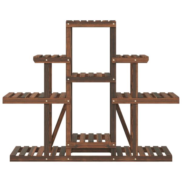 vidaXL Stalak za cvijeće 110 x 25 x 96 cm od masivne jelovine