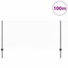vidaXL Ograda s postovima Siva 1 x 100 m Čelik i PVC