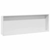 vidaXL Ničica za tu&scaron; Bijela 90 x 30 x 9,5 cm Nehrđajući čelik