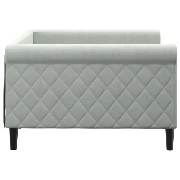 vidaXL Dnevni krevet svjetlosivi 100 x 200 cm bar&scaron;unasti