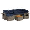 vidaXL 7-dijelni set vrtnih sofa sivi od poliratana