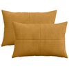 vidaXL Presvlaka za jastuk 2 pcs ALMELO Žuta 50 x 70 cm Kord