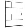 vidaXL Pregrada za tu&scaron; ESG 116 x 140 cm crna