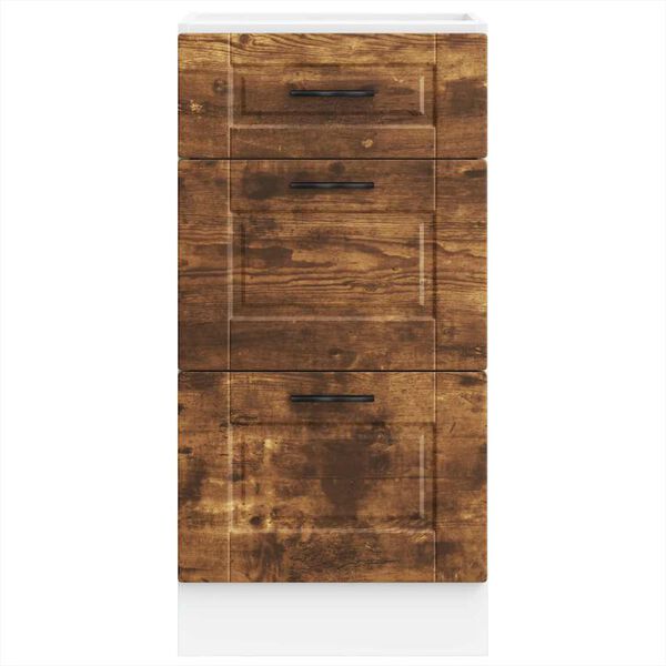 vidaXL Donji kuhinjski ormarić Porto boja hrasta konstruirano drvo