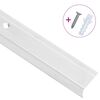 vidaXL Rubnjaci za stepenice L-oblika 5 kom aluminijski 100 cm srebrni
