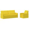 vidaXL Set sofe 2 pcs Svijetlo žuta Tkanina