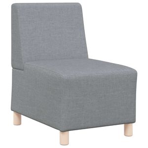 vidaXL Modularna sofa bez naslona za ruke svijetlo siva 55 cm tkanina