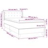 vidaXL Box spring krevet s madracem tamnoplavi 100x200 cm bar&scaron;unasti