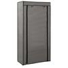 282430 vidaXL Shoe Cabinet with Cover Grey 58x28x106 cm Fabric