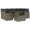 vidaXL 7-dijelni set vrtnih sofa sivi od poliratana